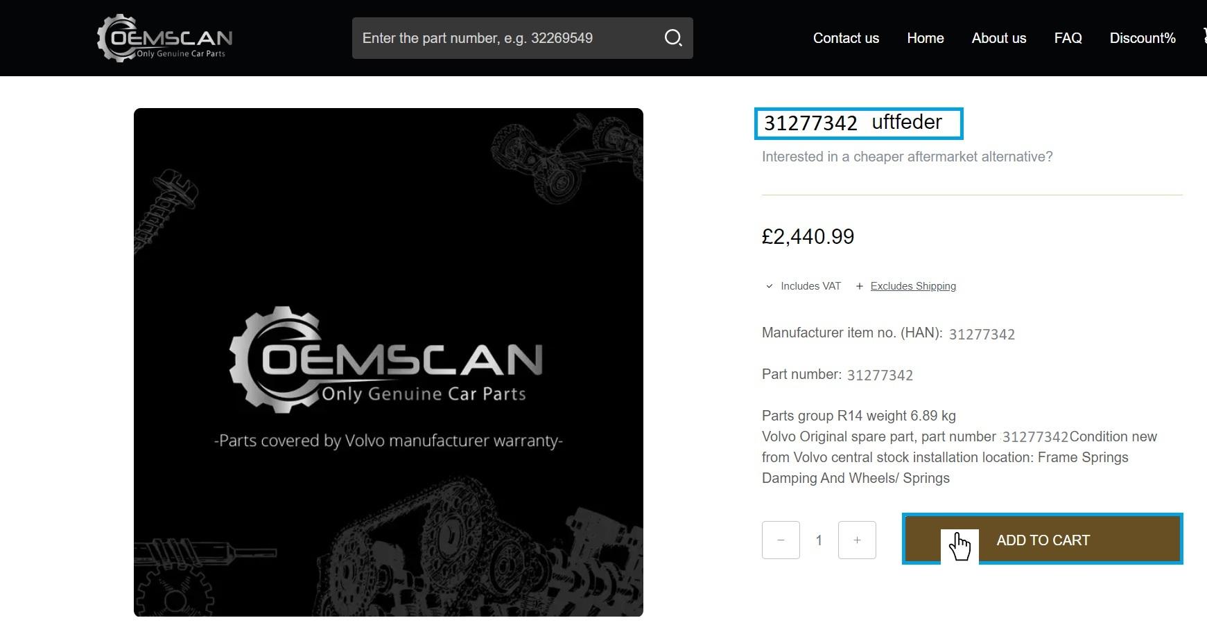 how to find part in the online car parts catalog step 6